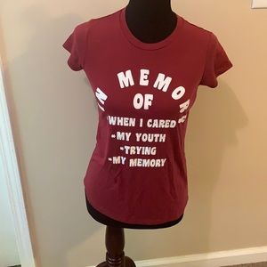 Funny Burgundy Graphic Tee